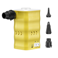 Pompe à air multifonction portable pour gonfler/dégonfler les flotteurs de piscine/les matelas pneumatiques, alimentation USB et voiture, corps ABS+PC 4KPa