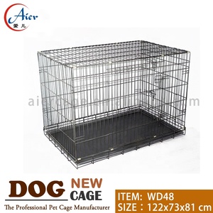 Cage pour chien d'extérieur en fer et métal de taille moyenne avec plateau en plastique à motif animal écologique, emballage en boîte, certifiée TUV - Product Image 4