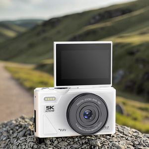 กล้องไมโคร HD 5K วิดีโอ ได้รับการรับรองมาตรฐาน ROHS เซ็นเซอร์ CMOS สำหรับเด็ก ซูม 18 เท่า เลนส์ AF ถ่ายภาพยิ้ม เซลฟี่ แบตเตอรี่ลิเธียมในตัว ไฟ LED เติมแสง - Product Image 1