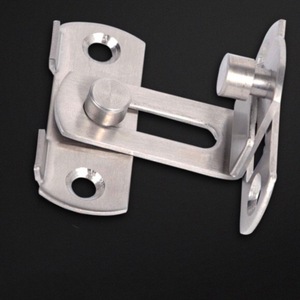 Stainless Steel 90 Degree Door Latch 3 Inch 4 Inch Keyless <b>Pet</b> Cage Room Door Lock Type A Pin Industrial Design Durable <b>Brushed</b> - Product Image 1