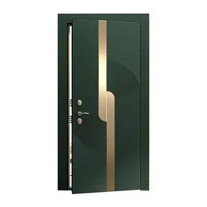 Keamanan desain terbaru pintu baja eksterior pintu logam pintu dalam ruangan baja
