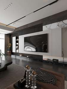 Modern Home Hotel Wooden <b>Tv</b> Cabinets Furniture Designs Living Room Led Lighting <b>Wall</b> <b>Mounted</b> Screen Free <b>Tv</b> Cabinet Design - Product Image 4