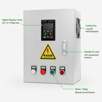 Boîtier de distribution à commutation automatique (ATS) à double alimentation personnalisable, panneau de transfert de générateur triphasé 4 pôles PC 5,5 kW CE