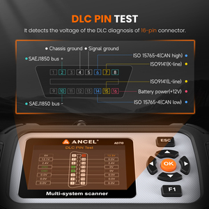 Lecteur de codes OBD2 ANCEL AD710, outil de diagnostic ABS SRS Moteur avec données en temps réel, image instantanée, prêts I/M, mise à jour Wi-Fi USB - Product Image 5