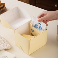 Boîtes d'emballage alimentaire écologiques pour mini-gâteaux de 2-3 pouces, desserts, mousses, gâteaux à étages, pâtisseries
