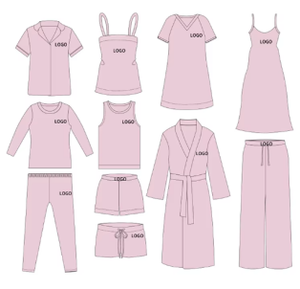 Ensemble deux pièces décontracté pour femmes, été, uni, chemises oversize, shorts, tenue de nuit, ourlet fendu, détente pour pyjama de maternité - Product Image 5