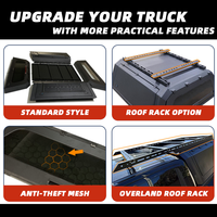 Capot rigide Tacoma en aluminium pour benne de pick-up, étanche IP66, résistant aux UV, noir mat, Smart Cap Camper Shell
