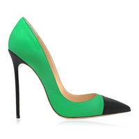 Nouvelles arrivées, chaussures pour femmes de luxe, design élégant, bout pointu, multicolores, talons hauts, escarpins pour femmes