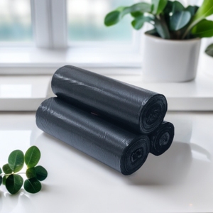 Sacs poubelle Offre Spéciale 33 gallons grands déchets en plastique noir pour la maison, la cuisine, le bureau, les hôpitaux - Product Image 2