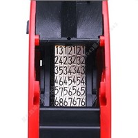 Conjunto de equipos de impresión y marcado de etiquetas Impresora de etiquetas Máquina de etiquetas de precios Pistola de etiquetas de doble fila individual con papel de etiquetas