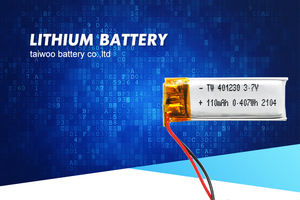 도매 OEM 리튬 이온 리튬 폴리머 배터리 3.7v <span class=keywords><strong>100</strong></span> <span class=keywords><strong>mah</strong></span> 110mah lipo 배터리 401230 배터리 - Product Image 2