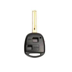 Replacement 2 Button Car Remote Key Case Fob Blank Shell Fit For Lexus IS200 GS300 LS400 RX300 RX330