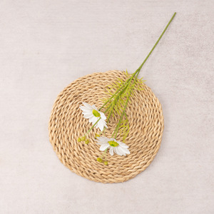 Décorations florales artificielles en soie tournesol à 2 têtes style pastoral pour arrangements de table à manger et toile de fond de mariage en intérieur - Product Image 3
