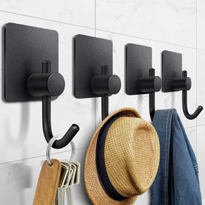 Robust Eco-Friendly Multifunction Stainless Steel Coat Hook Wall-mounted Rustproof Strong Sticky Robe Hook Hanger for Bathroom - Product Image 5