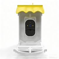 Mangeoire à oiseaux intelligente avec caméra IA - Alimentation solaire IP65 WiFi 2.4G Reconnaissance des oiseaux 4MP HD 1080P Conteneur à graines 2L Extérieur