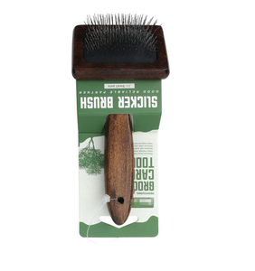 Peine para Mascotas con Mango <span class=keywords><strong>de</strong></span> Madera y Sándalo, Púas <span class=keywords><strong>de</strong></span> Acero Inoxidable, Apto para Perros y Gatos, Elimina el Pelo Suelto - Product Image 4