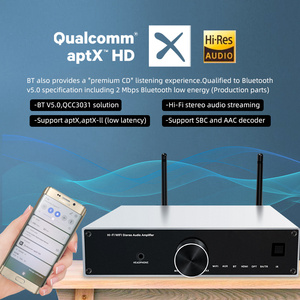 Amplificateur audio stéréo HiFi domestique, streamer multiroom WiFi 2.4G Airplay, amplificateur BT5.0 avec HDMI optique AUX - Product Image 6
