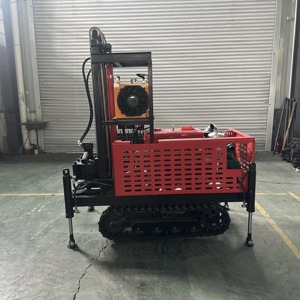 Máquina Perforadora de Agua sobre Rieles, Fabricante Profesional en China, Plataforma de Perforación sobre Orugas de 200 m con Motor Refrigerado por Agua de 22/25/35 hp - Product Image 4