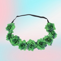 Bandeau floral couronne de cheveux d'halloween gothique pour femmes pour les fêtes effrayantes mariages de plage Vampire Cosplay photographie