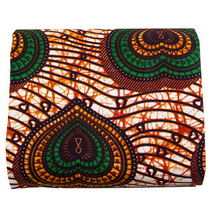 Vải In Batik Dân Tộc Châu Phi Vải Batik In Hai Mặt Polyester Vải Phi Châu, Thiết Kế Tùy Chỉnh In Cotton - Product Image 5