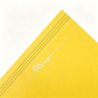 Cuaderno de ejercicios cosido a mano con rayas francesas, cuaderno escolar con cubierta suave impresa a todo color