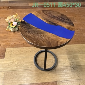 <span class=keywords><strong>Tavolino</strong></span> in resina effetto <span class=keywords><strong>lago</strong></span> in legno di noce di design - Product Image 2
