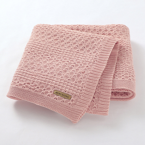 2026 Mimixiong Best Selling Knitted Baby Blanket <strong>Super</strong> Soft Cotton Swaddle Blanket for Boys &amp; Girls Unisex for <strong>Crib</strong> &amp; Swaddling - Product Image 2