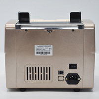 Compteur de billets automatique pour petits billets de banque Compteur de billets de banque portable Monnaie rechargeable Comptage de billets de banque avec uv