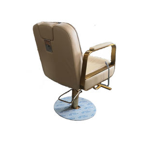 Silla <span class=keywords><strong>de</strong></span> Barbero Siman Hot VIP Premium Gold, Base Redonda <span class=keywords><strong>de</strong></span> Metal Gris, Liquidación Masculina con Reposapiés <span class=keywords><strong>de</strong></span> Acero Inoxidable para Salón <span class=keywords><strong>de</strong></span> Belleza - Product Image 2