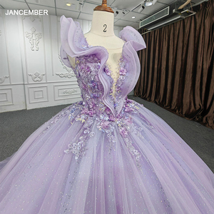 Robes de soirée élégantes sans manches en dentelle scintillante, robe de bal Jancember 9941-1 - Product Image 1