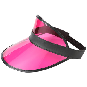 Visera de Plástico Transparente para Adultos, Visera Solar de Calidad Láser, Protección UV, Protección de PVC, para Playa - Product Image 5