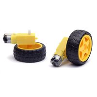 Aiconnect ing Blue 65mm TT BO Motor roboterrad mit Halterung für Projekte und Robotik-Kits