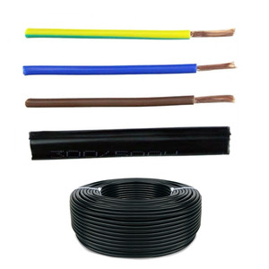 H05vv-f câble d'alimentation 18AWG <span class=keywords><strong>fil</strong></span> d'extension 3 conducteurs cuivre <span class=keywords><strong>terre</strong></span> <span class=keywords><strong>noir</strong></span> PVC couverture (300/500V) - Product Image 5