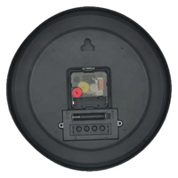 Horloge murale circulaire numérique à quartz de 10 pouces, design minimaliste, fonctionnant sur piles, avec affichage de la température et du calendrier, vente en gros