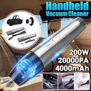 เครื่องดูดฝุ่นไร้สายในรถยนต์ 200W 20000pa แรงดูดทรงพลังแบบไซโคลน เครื่องดูดฝุ่นมือถือสำหรับบ้าน เครื่องดูดฝุ่นขนาดเล็กไร้สาย - Product Image 1