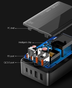 LDNIO A4809C ขายส่งหลายพอร์ต Usb Gan 100วัตต์หลายพอร์ตชาร์จ Usb สถานีชาร์จแล็ปท็อปซูเปอร์ชาร์จเร็ว Pm - Product Image 4