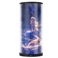 Ventilador Holográfico 3D H75, Proyector de Pantalla Holográfica, Ventilador LED RGB de Alto Brillo para Publicidad en Centros Comerciales y Exposiciones