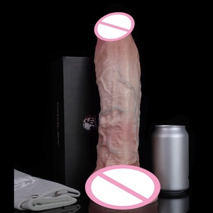 Long 13Inch Lifelike Curved Realistic <b>Dildo</b> with Dual-skin Silicone G-Spot Masturbators for Man Woman Hands-Free Sex Pleasure - Product Image 5