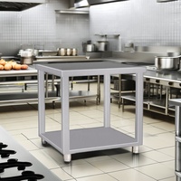 Table de travail amovible démontable en acier inoxydable pour cuisine commerciale traiteur et séparable pour restaurant et cantine d'hôtel