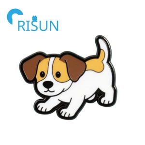Alfileres de solapa de esmalte duro para cachorros al por mayor, insignias para amantes de los perros, broche de alfiler de peltre, insignia de alfiler de esmalte de perro <span class=keywords><strong>Jack</strong></span> <span class=keywords><strong>Russell</strong></span> Terrier personalizada - Product Image 3