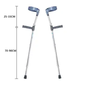 CE Günstige medizinisch verstellbare Unterarm-Laufbogen-Krücken Älterer Walking-Aluminiums tab