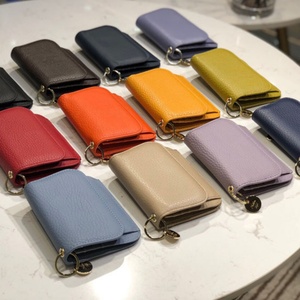 กระเป๋าใส่บัตรและเหรียญผู้หญิงแบบบางพิเศษ ความจุสูง ดีไซน์เรียบง่ายสไตล์เกาหลี พร้อมซิปปิด - Product Image 6
