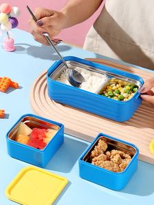 Portable Large-Capacity <b>Lunch</b> <b>Box</b> with Water Cup for Students and Office Workers Cross-Border Product Custom Logo - Product Image 2