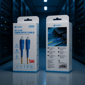 Cable de Fibra Óptica Unico SC a SC de 5m, Transmisión de Datos de Alta Velocidad - Product Image 3
