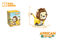 EPT Mini Blocs de Construction Animaux Safari Zoo – Modèles Fauna Sauvage DIY pour Présentoir de Bureau, Cadeau de Collection pour Enfants