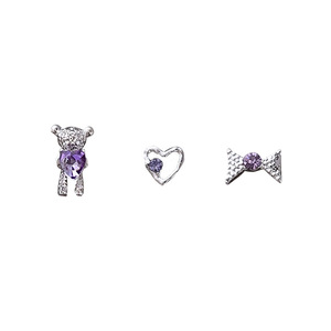2025 nuevas decoraciones <span class=keywords><strong>de</strong></span> <span class=keywords><strong>uñas</strong></span> con lazo con amatista plateada lujo 3D mariposas <span class=keywords><strong>corazones</strong></span> y oso accesorio <span class=keywords><strong>de</strong></span> diamantes <span class=keywords><strong>de</strong></span> imitación para <span class=keywords><strong>uñas</strong></span> usable - Product Image 6