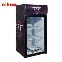 NIHAO Advertising Personnalisé 70L Personnaliser Mini Réfrigérateur Refroidisseur Promotionnel de Haute Qualité Vente en Gros pour Bar Promotion congélateur