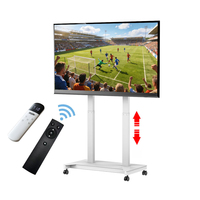Chariot de levage motorisé pour téléviseur LED, réglable en hauteur, rotatif à 360 degrés, électrique, mobile, vente en gros, pour la maison et le bureau