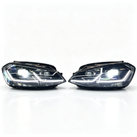 Kit de phares LED pour VW Golf 7 Mk7, mise à niveau Golf 7.5, feux de jour bleus, clignotants séquentiels, phare avant de voiture