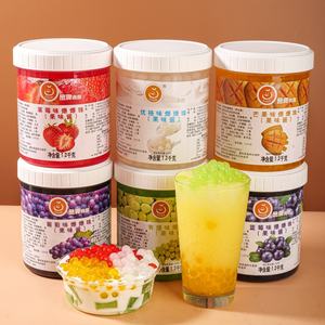 Toptan 1.2kg Yeşil Üzüm Aromalı Az Yağlı Şekerli Patlayan Boba İncileri Toplu Paket Meyve Suyu Topları - Product Image 6